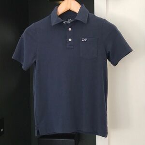 Vineyard Vines Boys Blue Polo Shirt Classic Style S Small